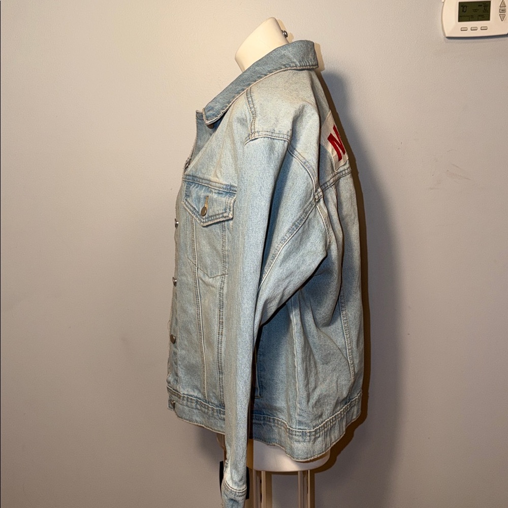 Isabel by Ingrid & Isabel denim “Mama” maternity jacket. NWT. X-Large. - Picture 4 of 16